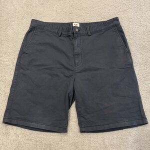 Flint and Tinder Shorts Men 38 Blue 9" Chino Twill Stretch Huckberry
